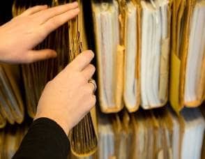 Het pakken van een dossier