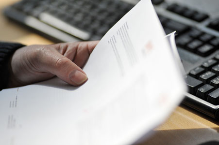 toetsenbord en document